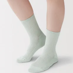 Chaussettes^Muji Chaussettes avec bord confortable et rayures pour femme