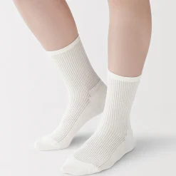 Chaussettes^Muji Chaussettes avec bord confortable et rayures pour femme
