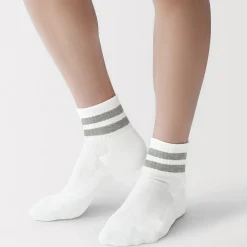 Chaussettes^Muji Chaussettes courtes doublées en peluche à angle droit pour homme