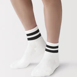 Chaussettes^Muji Chaussettes courtes doublées en peluche à angle droit pour homme