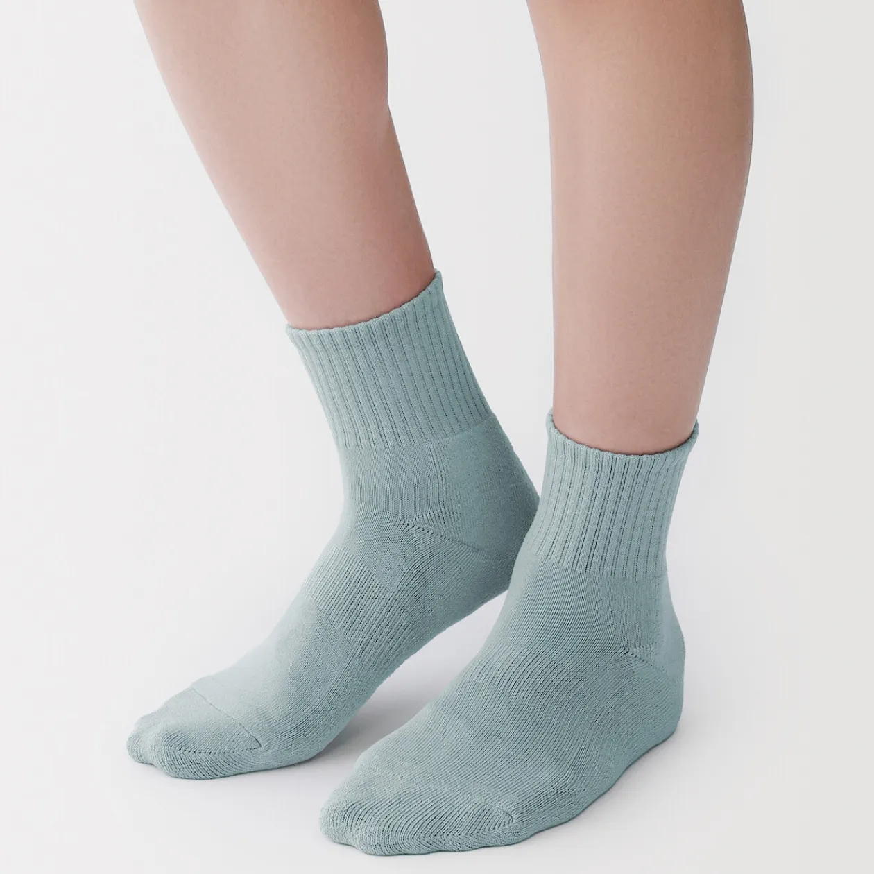 Chaussettes^Muji Chaussettes courtes en peluche à angle droit pour homme