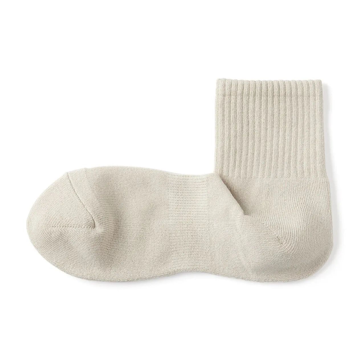 Chaussettes^Muji Chaussettes courtes en peluche à angle droit pour homme