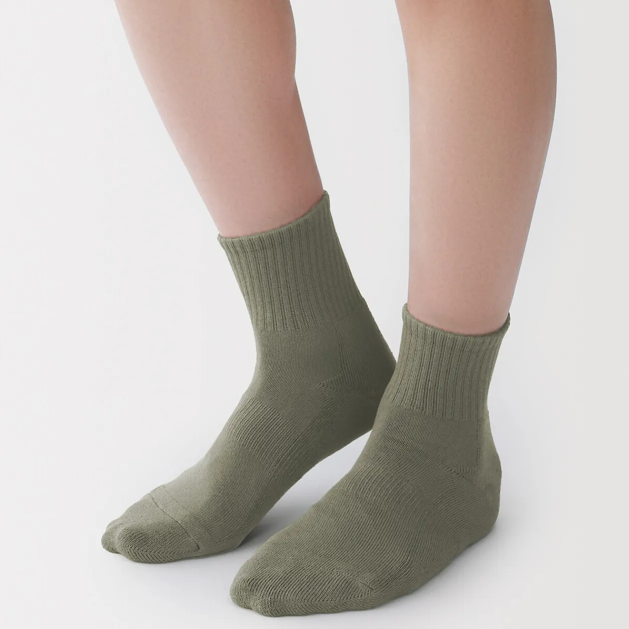 Chaussettes^Muji Chaussettes courtes en peluche à angle droit pour homme