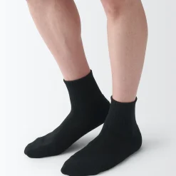 Chaussettes^Muji Chaussettes courtes en peluche à angle droit pour homme