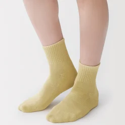 Chaussettes^Muji Chaussettes courtes en peluche à angle droit pour homme