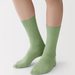 Chaussettes^Muji Chaussettes côtelées à angle droit pour homme