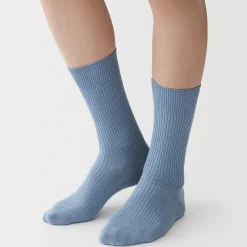Chaussettes^Muji Chaussettes côtelées à angle droit pour homme