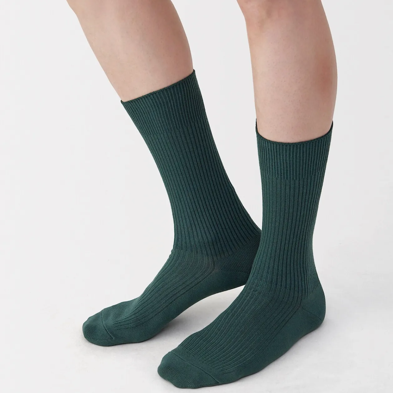 Chaussettes^Muji Chaussettes côtelées à angle droit pour homme