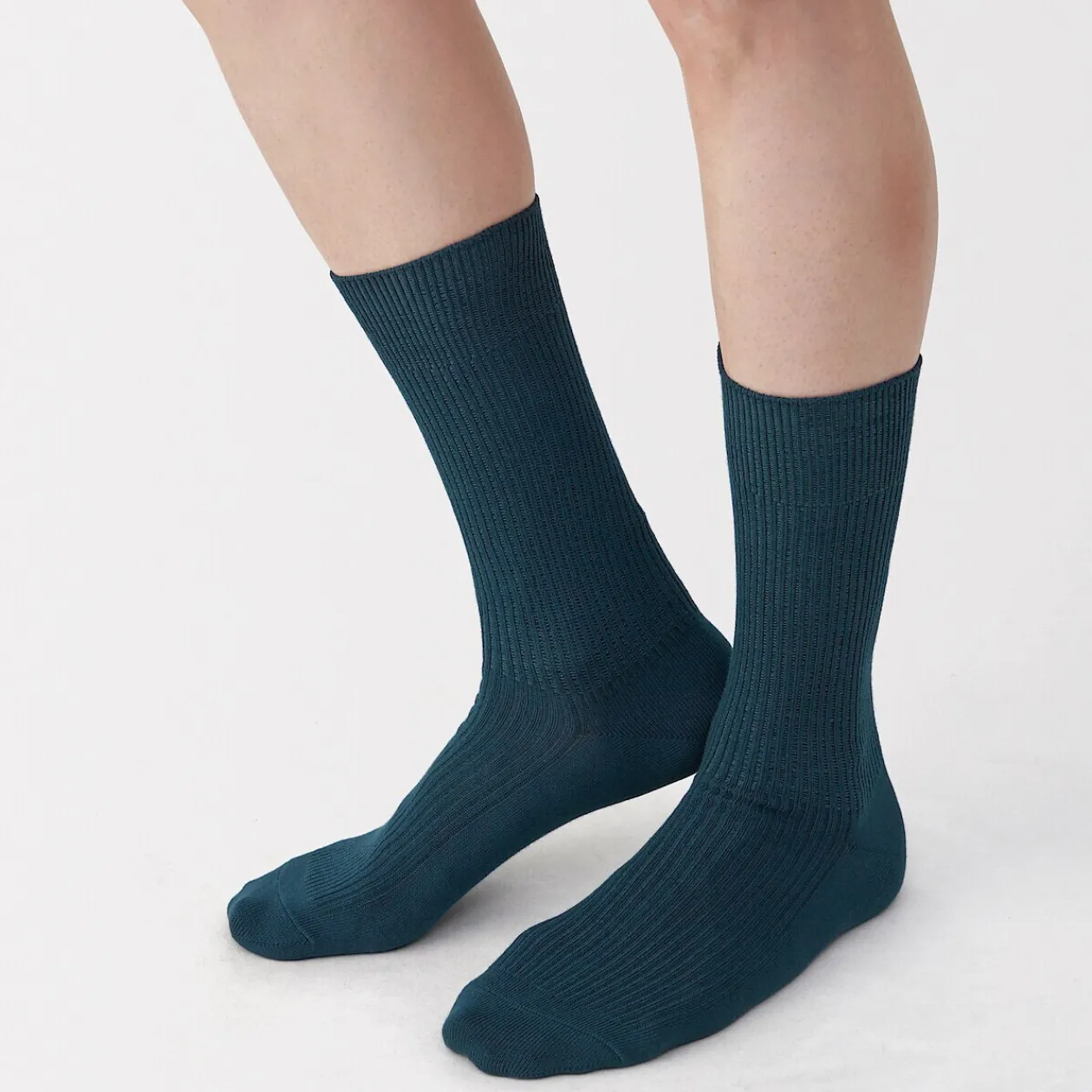 Chaussettes^Muji Chaussettes côtelées à angle droit pour homme