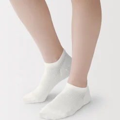 Chaussettes^Muji Chaussettes de sport en coton évacuant l'humidité pour femme