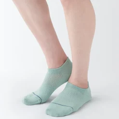 Chaussettes^Muji Chaussettes de sport en coton évacuant l``humidité pour femme