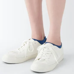 Chaussettes^Muji Chaussettes de sport en coton évacuant l``humidité pour femme