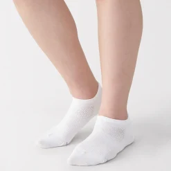 Chaussettes^Muji Chaussettes de sport en coton évacuant l``humidité pour femme