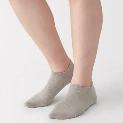 Chaussettes^Muji Chaussettes de sport en coton évacuant l``humidité pour femme