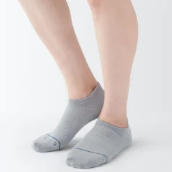Chaussettes^Muji Chaussettes de sport en coton évacuant l``humidité pour femme
