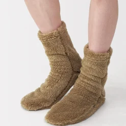 Chaussettes^Muji Chaussettes d'intérieur en polyester recyclé et molleton Boa pour homme