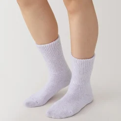 Chaussettes^Muji Chaussettes d'intérieur en laine mélangée pour femme