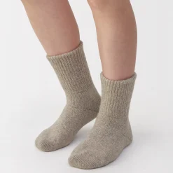 Chaussettes^Muji Chaussettes d'intérieur en laine mélangée pour femme