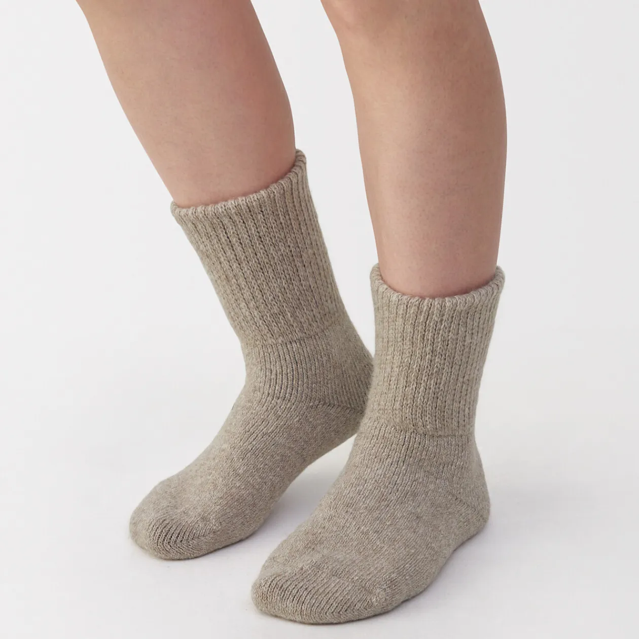 Chaussettes^Muji Chaussettes d'intérieur en laine mélangée pour femme