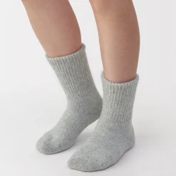 Chaussettes^Muji Chaussettes d'intérieur en laine mélangée pour femme