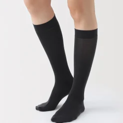 Chaussettes^Muji Chaussettes montantes confortables et côtelées pour femme