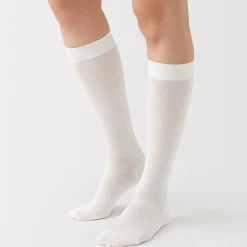 Chaussettes^Muji Chaussettes montantes confortables et côtelées pour femme