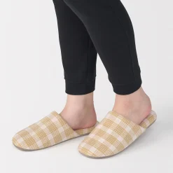 Chaussons|Chaussons^Muji Chaussons doux en flanelle