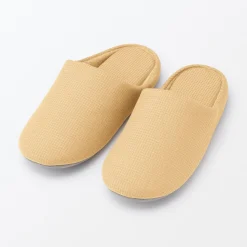 Chaussons|Chaussons^Muji Chaussons mules à semelle intérieure en coton