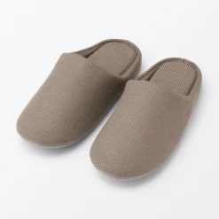 Chaussons|Chaussons^Muji Chaussons mules à semelle intérieure en coton