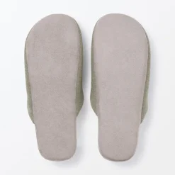 Chaussons|Chaussons^Muji Chaussons mules en coton doux