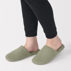 Chaussons|Chaussons^Muji Chaussons mules en coton doux