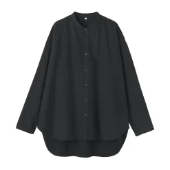 Chemises^Muji Chemise à col montant en coton brossé pour femme