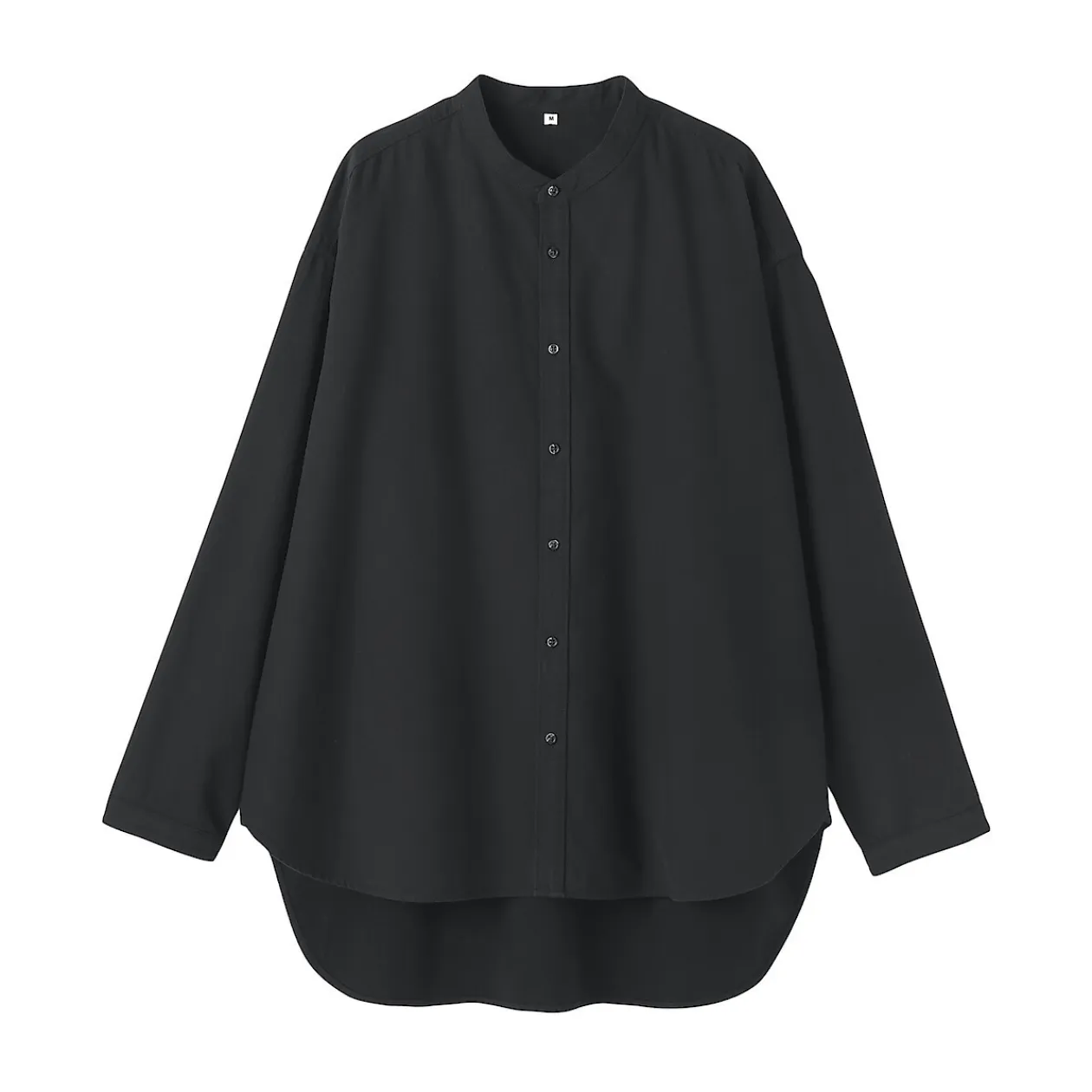 Chemises^Muji Chemise à col montant en coton brossé pour femme