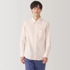Chemises^Muji Chemise à manches longues en coton lavé homme