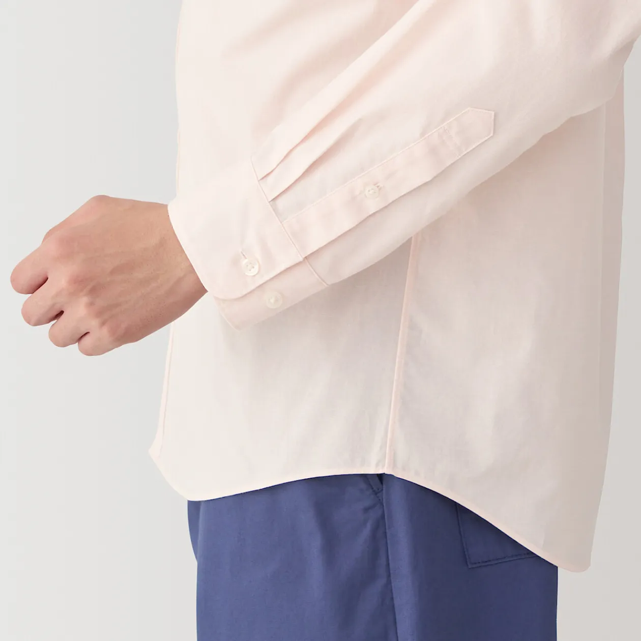 Chemises^Muji Chemise à manches longues en coton lavé homme