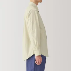 Chemises^Muji Chemise à manches longues en coton lavé homme
