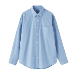 Chemises^Muji Chemise à manches longues en coton lavé homme