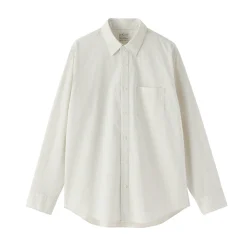 Chemises^Muji Chemise à manches longues en coton lavé homme