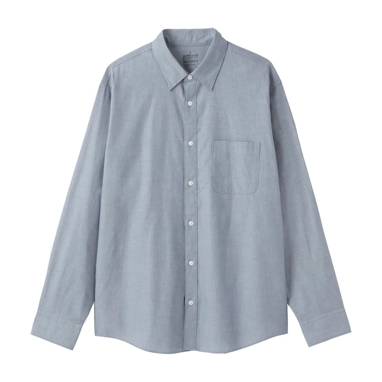 Chemises^Muji Chemise à manches longues en coton lavé homme