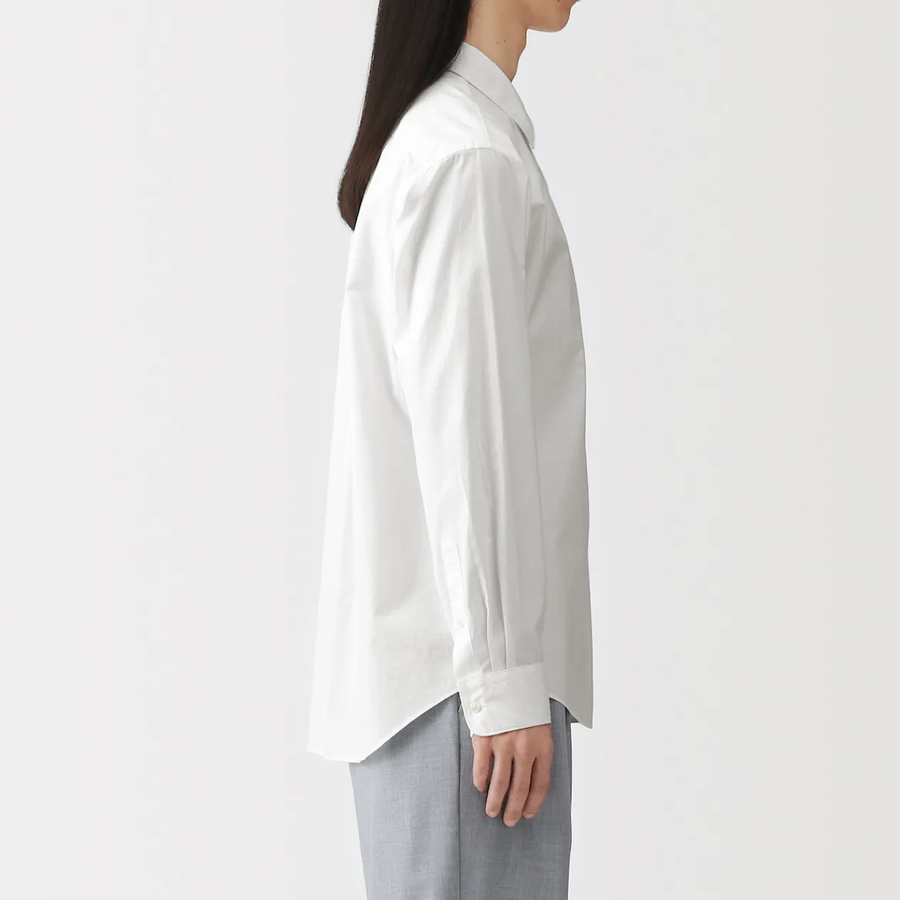 Chemises^Muji Chemise à manches longues en coton lavé homme