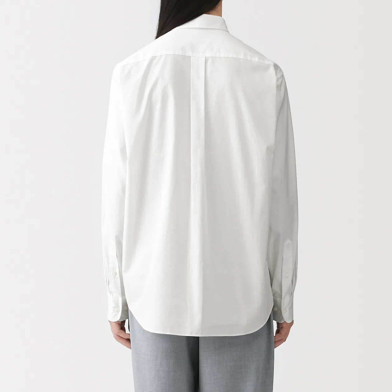 Chemises^Muji Chemise à manches longues en coton lavé homme