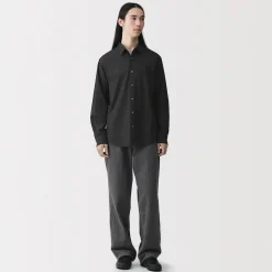 Chemises^Muji Chemise à manches longues en coton lavé homme