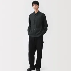 Chemises^Muji Chemise à poche en coton biologique pour homme