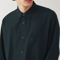 Chemises^Muji Chemise en coton brossé pour homme