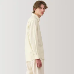 Chemises^Muji Chemise en coton brossé pour homme