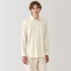 Chemises^Muji Chemise en coton brossé pour homme