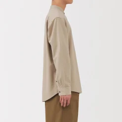 Chemises^Muji Chemise en coton Oxford lavé col officier pour homme