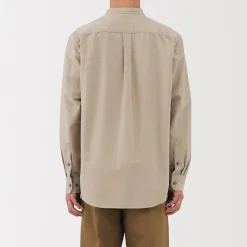 Chemises^Muji Chemise en coton Oxford lavé col officier pour homme