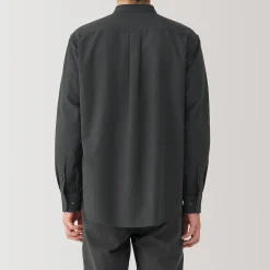 Chemises^Muji Chemise en coton Oxford lavé col officier homme