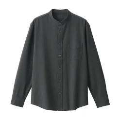 Chemises^Muji Chemise en coton Oxford lavé col officier homme